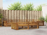 Outdoor Sofa Set 7 pcs Natural Solid Acacia Wood 3373624