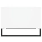 ZNTS Coffee Table White 60x50x36.5 cm Engineered Wood 830548
