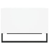 ZNTS Coffee Table White 60x50x36.5 cm Engineered Wood 830548