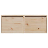 Wall Cabinets 2 pcs 45x30x35 cm Solid Pinewood 813436