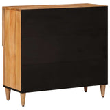 Sideboard with Storage Natural 80 x 33 x 75 cm Solid Mango Wood 4018287