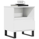 Bedside Cabinets 2 pcs White 40x35x50 cm Engineered Wood 830637