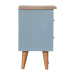 Blue Hand Painted Bedside IN975