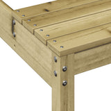 Picnic Table 110x134x75 cm Impregnated Wood Pine 832561