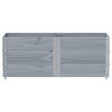 Garden Planter Grey 150x50 cm Solid Wood Pine 3295437