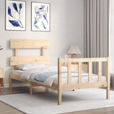 Bed Frame without Mattress 90x200 cm Solid Wood Pine 3193256