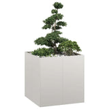 Planter 80x80x80 cm Stainless Steel 860784