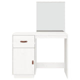 Dressing Table White 95x50x134 cm Solid Wood Pine 820088