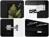 Wall-mounted TV Cabinet RHENEN 69 x 33 x 40 cm Black Oak 8007110