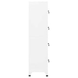 Locker Cabinet White 38x45x180 cm Steel 339784