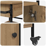 Kitchen Trolley Artisan Oak 56 x 43 x 89.5 cm Engineered Wood 871667