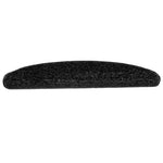 Stair Mats 15 pcs 65x21x4 cm Black Half Round Large 133901