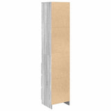 Highboard Grey Sonoma 37.5x35x180 cm Engineered Wood 861666