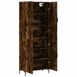 Highboard Smoked Oak 69.5x34x180 cm Engineered Wood 3195680