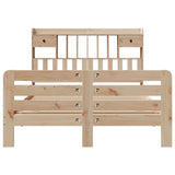 Bookcase Bed without Mattress 160x200 cm Solid Wood Pine 3309968