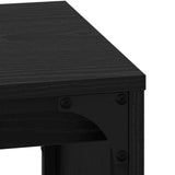 Coffee Table 3 pcs Black Oak Engineered wood 883536