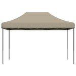 ZNTS Foldable Party Tent Pop-Up Taupe 410x279x315 cm 4005010