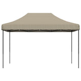 ZNTS Foldable Party Tent Pop-Up Taupe 410x279x315 cm 4005010