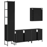 Bathroom Cabinet Set Black 3214745