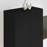 TV Wall Cabinet Black 59.5 x 31 x 80 cm Engineered Wood 892360