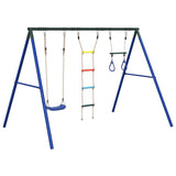 Outdoor Swing Set with Swing, Trapeze, Ladder 3283593