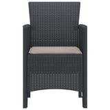 Garden Chair 4 pcs Anthracite 53 x 49 x 85 cm Polypropylene 847469
