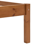 ZNTS Bed Frame without Mattress Honey Brown Solid Pine Wood 140x200cm 283211