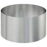 Garden Planter Silver 120 x 120 x 20 cm Galvanised Steel 873660