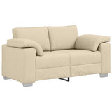 Sofa Set 2 pcs Cream 219 x 77 x 82 cm Fabric 3324747