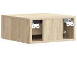 Wall-Mounted Bedside Cabinet 2 pcs Sonoma Oak 33 x 34.5 x 20 cm 897920