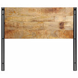 Headboard 120 cm Solid Wood Mango and Iron 4017546
