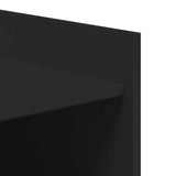 Shoe Cabinet Black 52x37.5x100 cm Engineered Wood 848445