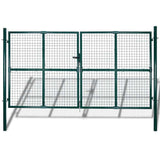 Garden Mesh Gate Fence Door Wall Grille 300x175 cm 140925