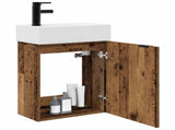 Bathroom Vanity Unit with Tap Old Wood 45.5 x 22.5 x 84 cm 889431