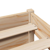 Bookcase Bed without Mattress 140x200cm Solid Wood Pine 3322987
