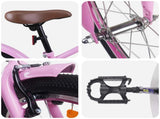 Kids Bike 18 Inches for 5-7 Years Old Light Pink 42009687