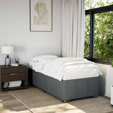Bed Frame without Mattress Dark Grey 90x190 cm Single Fabric 3284798
