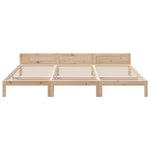 ZNTS Family Bed Frame No Mattress 270x200 cm Solid Wood Pine 3324574