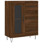 Highboard Brown Oak 69.5x34x180 cm Engineered Wood 3189508