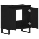 Bathroom Sink Cabinet Black Oak 58 x 33 x 60 cm Engineered Wood 862889