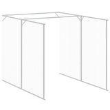 Dog House with Run Anthracite 165x659x181 cm Galvanised Steel 3189100