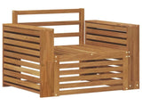 Outdoor Sofa Solid Acacia Wood Natural 3436359