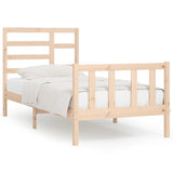 Bed Frame without Mattress 100x200 cm Solid Wood Pine 3107603