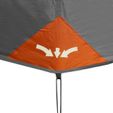 Family Tent 10-Person Grey and Orange Quick Release Waterproof 94291