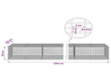 Gabion with 5 mm Wire and 5x2.5 cm Mesh 1200x100x50 cm 3463866