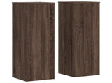 Plant Stand 2pcs Brown Oak 25x25x80 cm Engineered Wood 852948