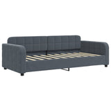 Daybed with Trundle&Drawers without Mattress Dark Grey 90x190 cm 3197024
