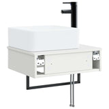 Wall-Mounted Wash Basin High Gloss White 50 x 41 x 39 cm 890192