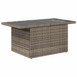 9 Piece Garden Sofa Set with Cushions Grey Poly Rattan 3326502