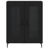 Highboard Black 69.5x34x180 cm Engineered Wood 3189334